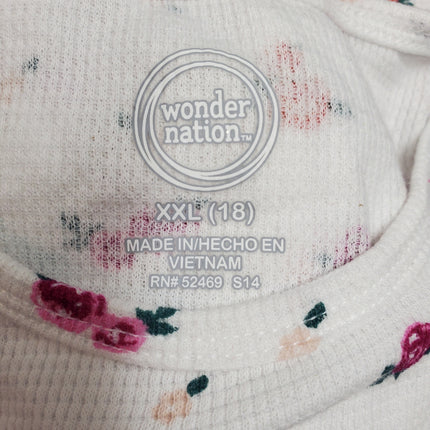 Waffle Top Girls XXL 18 Wonder Nation
