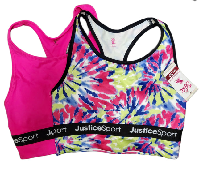 2 Sports Bras Justice Size 32