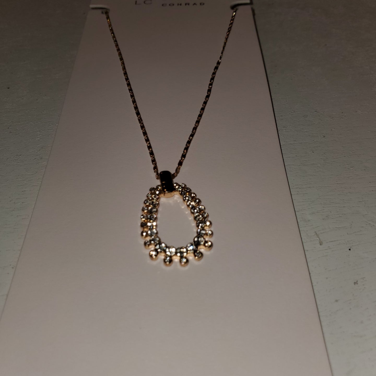 Lauren Conrad 32in Gold Teardrop Pendant Necklace