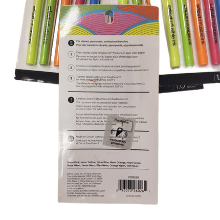 Infusible Ink Markers, 1.0 Neon Cricut, Inc 5-Pack