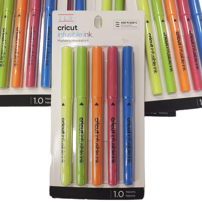 Infusible Ink Markers, 1.0 Neon Cricut, Inc 5-Pack