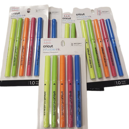 Infusible Ink Markers, 1.0 Neon Cricut, Inc 5-Pack