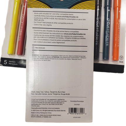 Cricut Infusible Ink Pens 1.0, Pack of 5