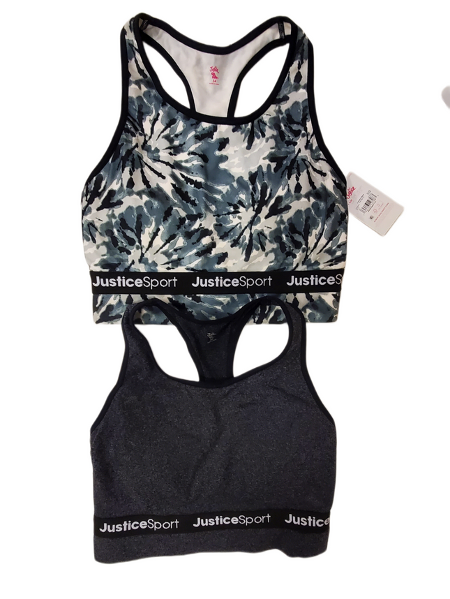 Set of 2 Sports Bras Justice Size 34