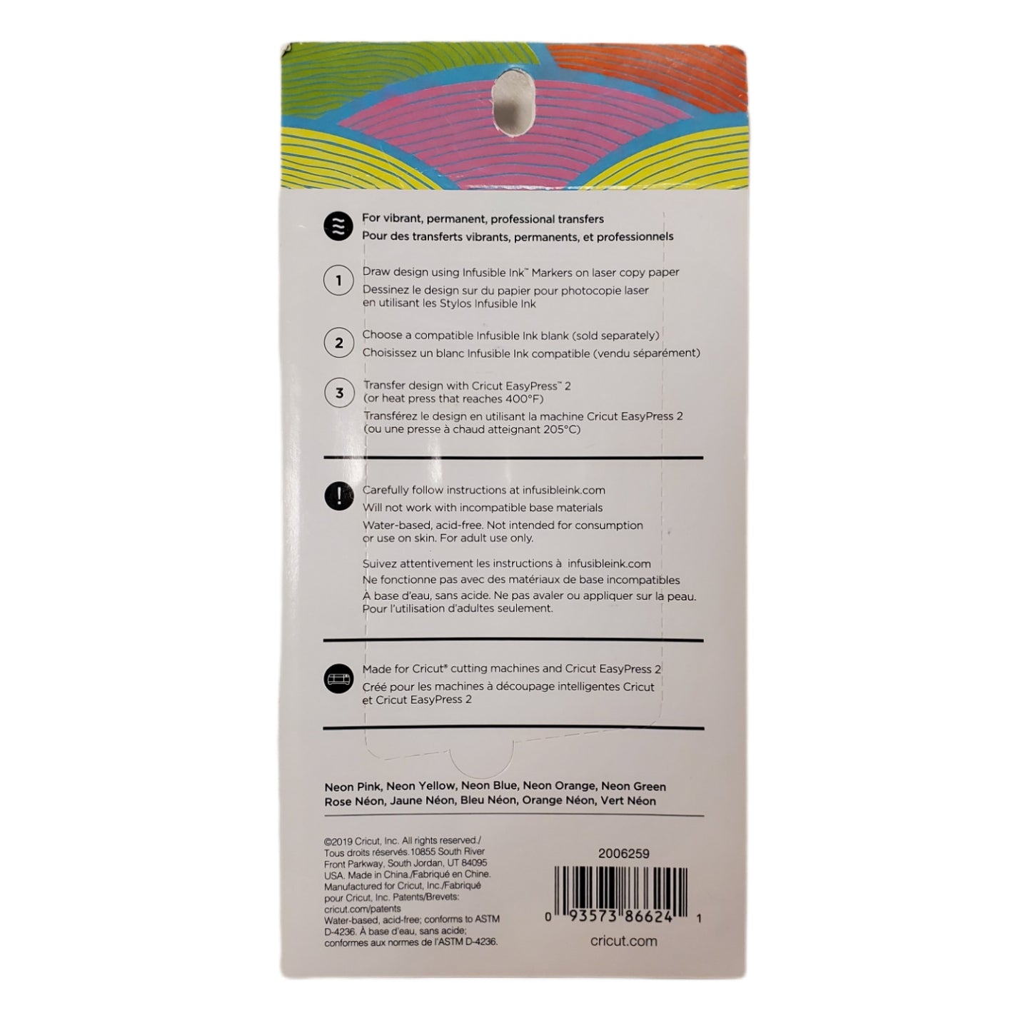Cricut Neon Infusible Ink Markers - .0.4 Neon 5 pack