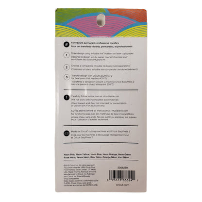 Cricut Neon Infusible Ink Markers - .0.4 Neon 5 pack