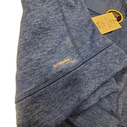 All Weather Blue Hooded Zip Up Hoodie Tech Fleece Jacket Size L 10-12