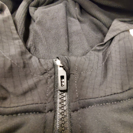 All Weather Black Hooded Tech Fleece Zip Jacket Size L 10-12