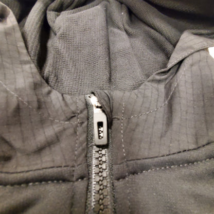 All Weather Black Hooded Tech Fleece Zip Jacket Size L 10-12