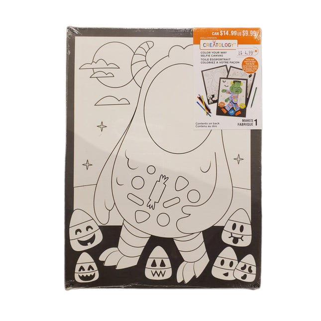 Creatology Halloween Selfie Coloring Canvas 6+