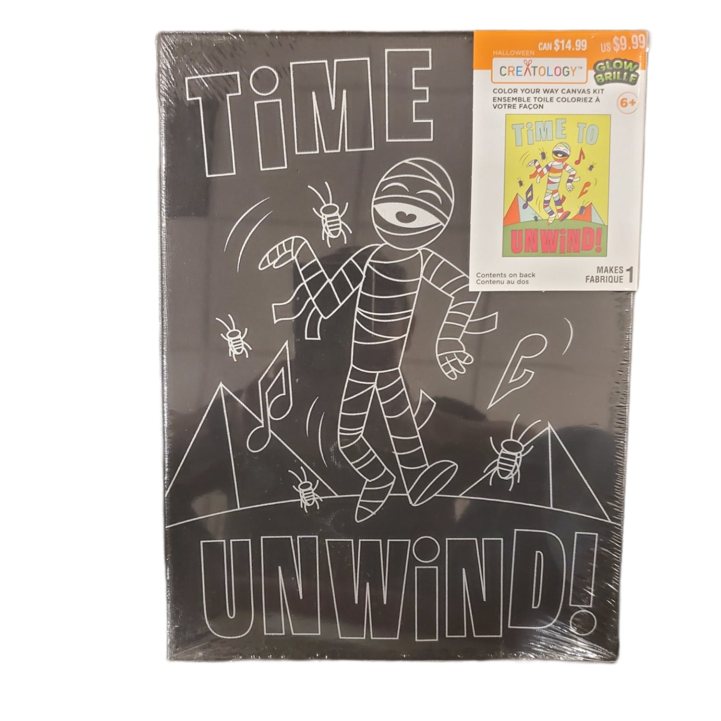 Glow-in-the-Dark Canvas Painting Kit - Halloween Theme