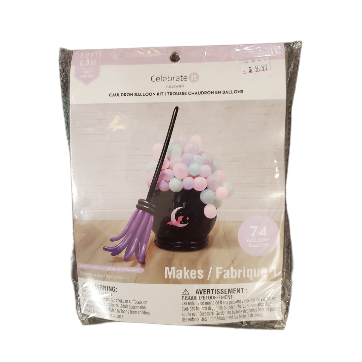 Halloween Witch Cauldron Balloon Kit - 74pcs Celebrate it