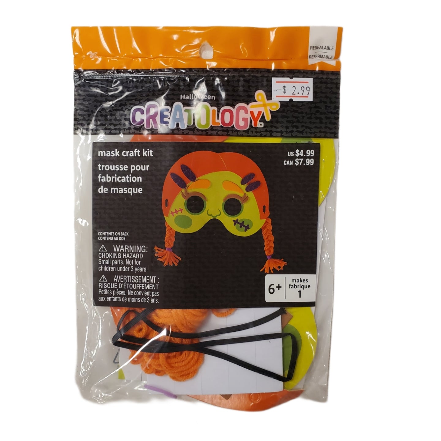 CREATOLOGY HALLOWEEN COSTUME MASK CRAFT KIT 6+