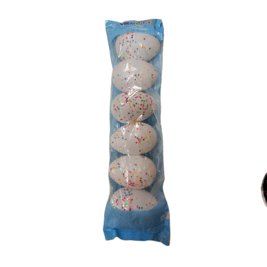 Larger Speckled CREATOLOGY Fillable EASTER Eggs for the Hunt 6-EGGS