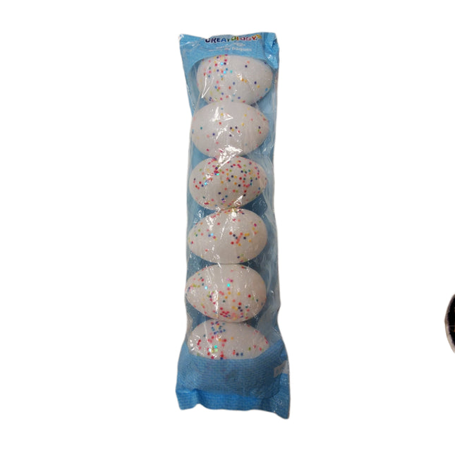 Larger Speckled CREATOLOGY Fillable EASTER Eggs for the Hunt 6-EGGS