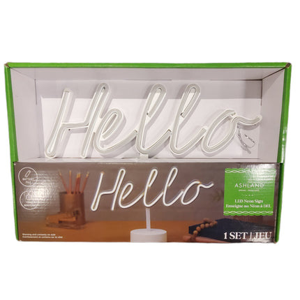 LED Neon Light Sign with Timer - Ashland