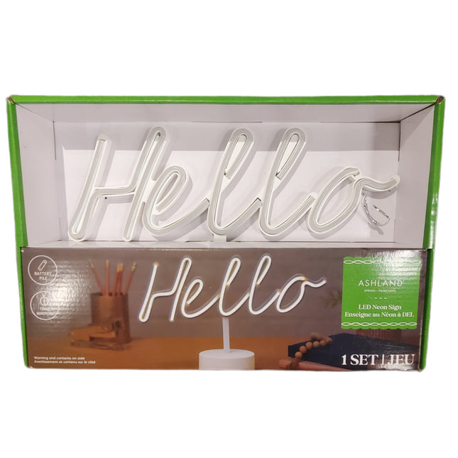 LED Neon Light Sign with Timer - Ashland