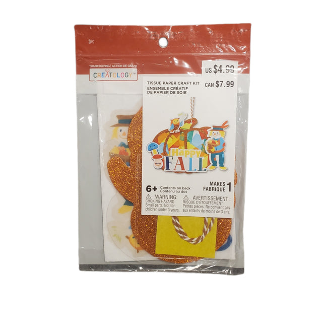 Thanksgiving Tissue Paper Craft Kit - Happy Fall Celebrate It