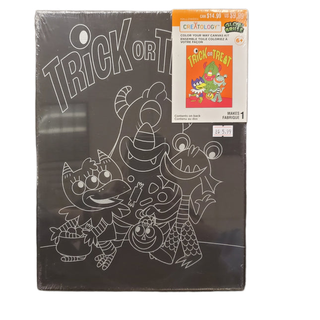 Creatology Trick or Treat Canvas Coloring Kit 12 X 9 in