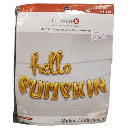 Thanksgiving Foil Balloons by Celebrate It "Hello Pumpkin"
