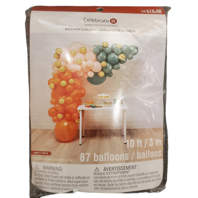 Thanksgiving Balloon Garland Kit - 92pcs, 10ft Long Celabrate It