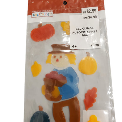 Thanksgiving Window Gel Cling Crafts for Kids "Scarecrow"