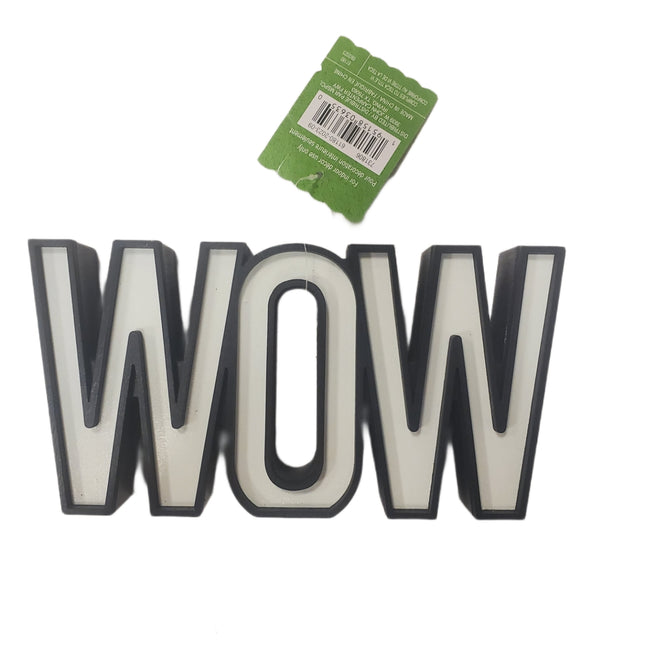 Ashland Tabletop Decor "WOW" 8 X 4 X 1 in