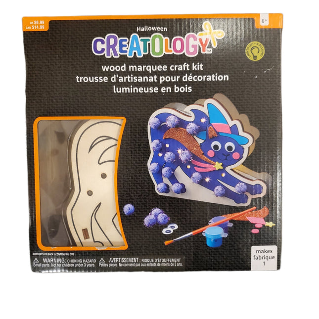 Halloween Cat Marquee Craft Kit for Kids