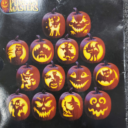 Pumpkin Masters Carving Kit with 4 Exclusive Patterns 19-pc
