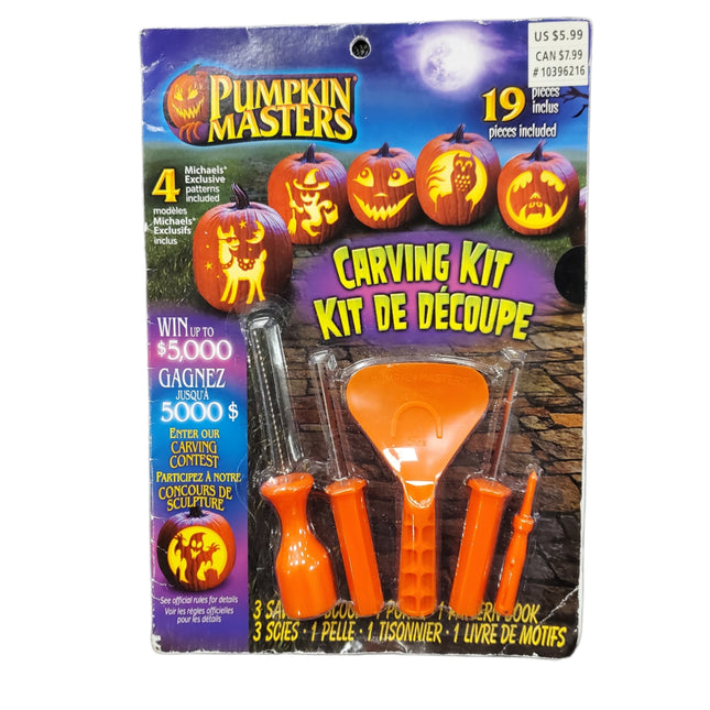 Pumpkin Masters Carving Kit with 4 Exclusive Patterns 19-pc
