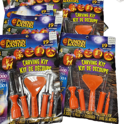 Pumpkin Masters Carving Kit with 4 Exclusive Patterns 19-pc
