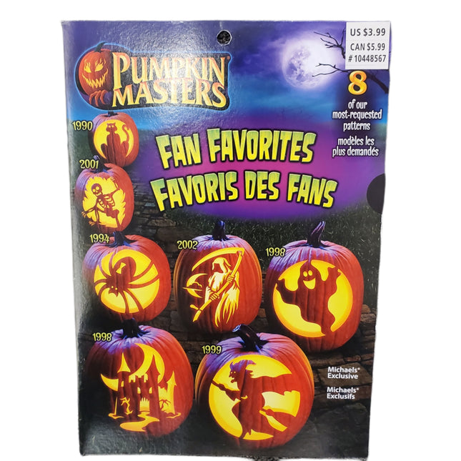 Pumpkin Masters Fan Favorites Carving Patterns 8 Most Requested