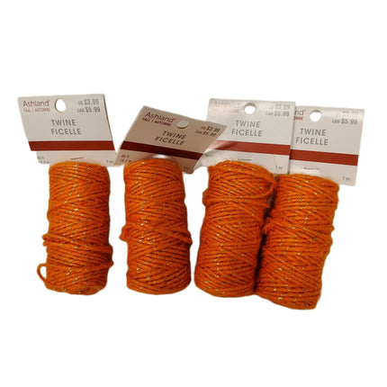 Ashland Fall Twine, Orange & Gold, 60ft