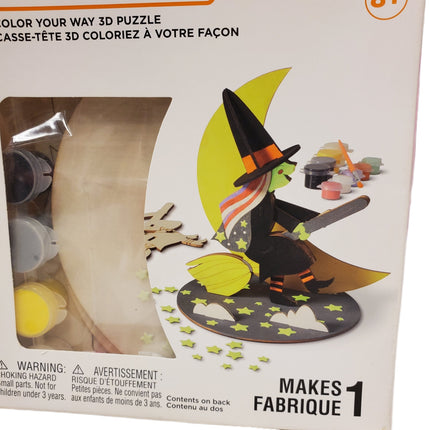 3D Witch Glow-in-the-Dark Craft Kit for Ages 8+