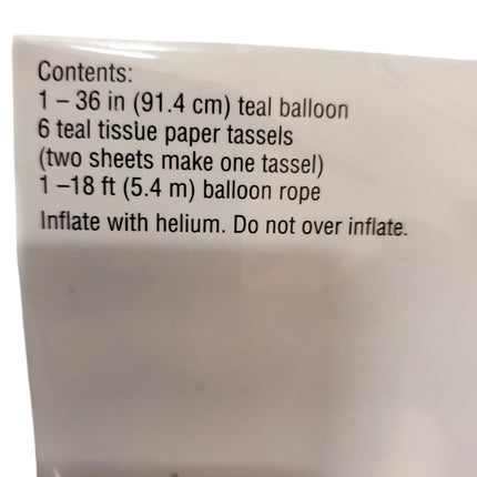 Celebrate It 36 in Jumbo Balloon "Teal"