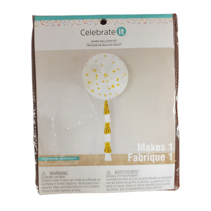 Celebrate It 36 in Jumbo Balloon "Clear with Confetti"