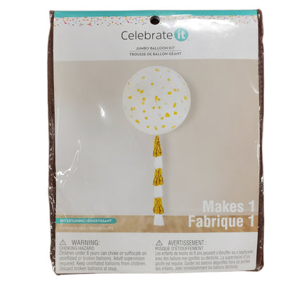 Celebrate It 36 in Jumbo Balloon "Clear with Confetti"
