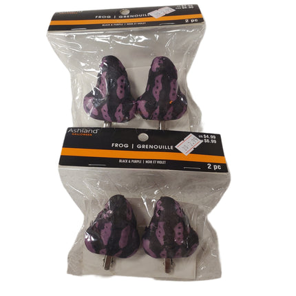 Ashland Halloween Frog Clips 2pc -2 in Purple