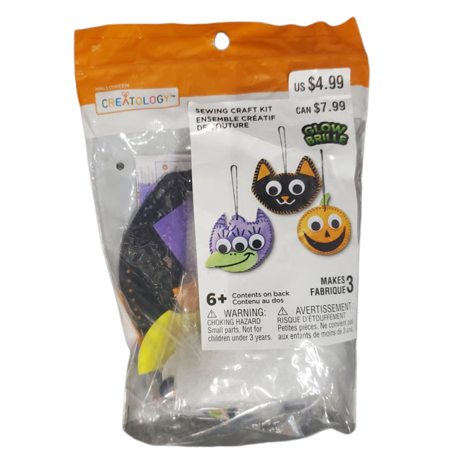 Creatology Halloween Sewing Craft Kit Glow Brille Makes 3