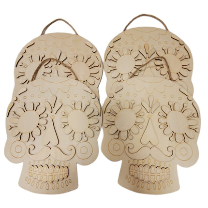 MAKE MARKET, DIY Wood HALLOWEEN Wall Plaque, DIA DE LOS MUERTOS