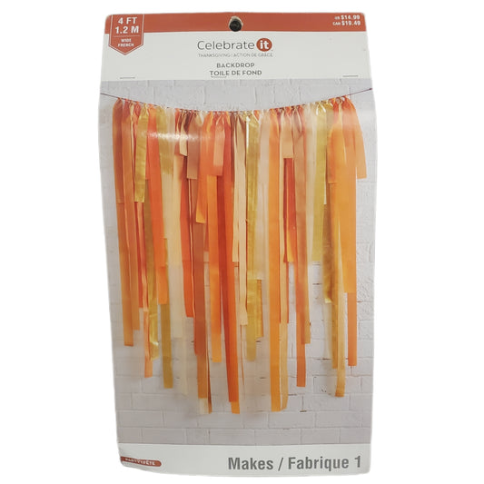 Celebrate It Thanksgiving Party Backdrop 4 feet