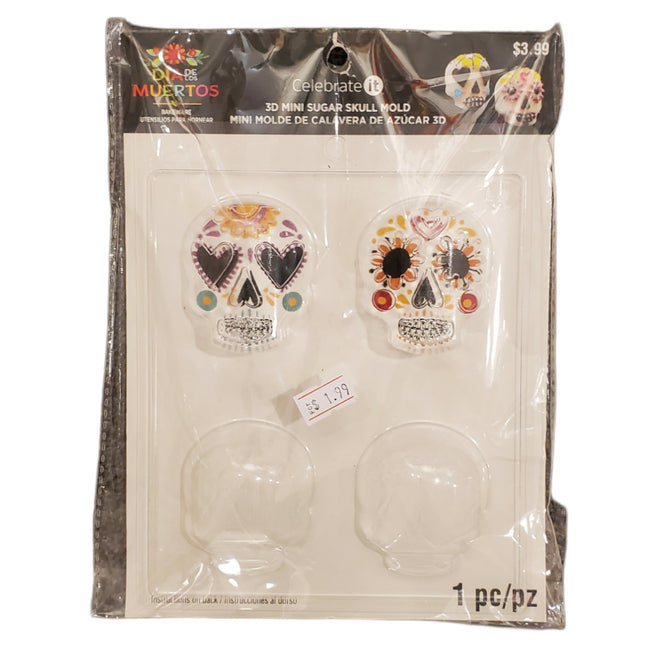 Celebrate it 3D Mini Sugar Skull Mold 1-pc