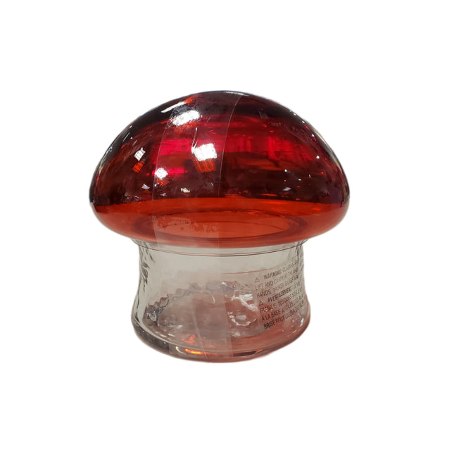 Mushroom-Shaped Glass Container with Sealing Lid