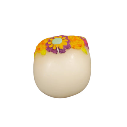 Dia de los Muertos 5" Candy Skull Unscented Candle
