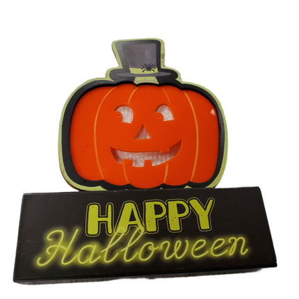 Happy Halloween Pumpkin Tabletop Decor 7.5 in X 6 in Ashland