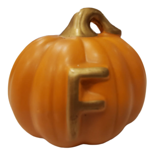 3" Monogrammed Pumpkin Decor by Ashland, Assorted Styles