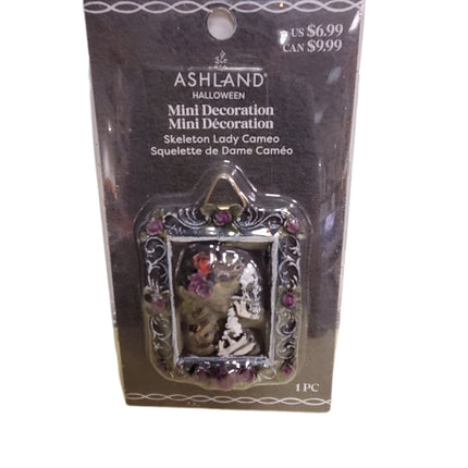 Ashland Mini Decoration Skeleton Lady Cameo 2 X 3 In