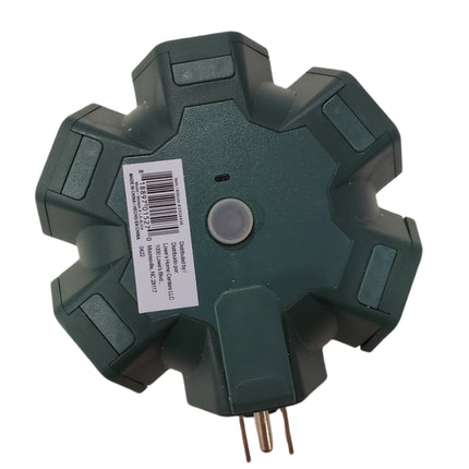 5 Way Electrical GFI Plug Adapter With Ground, Moister Covers & Hook Hanger