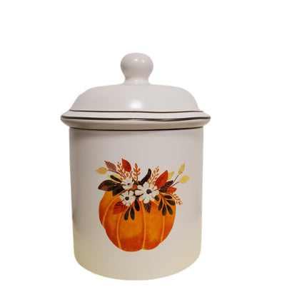 Celebrate It Around The Table Canister Fall Pumpkin 7 in