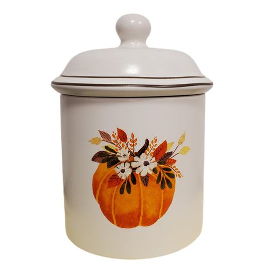 Celebrate It Around The Table Canister Fall Pumpkin 7 in